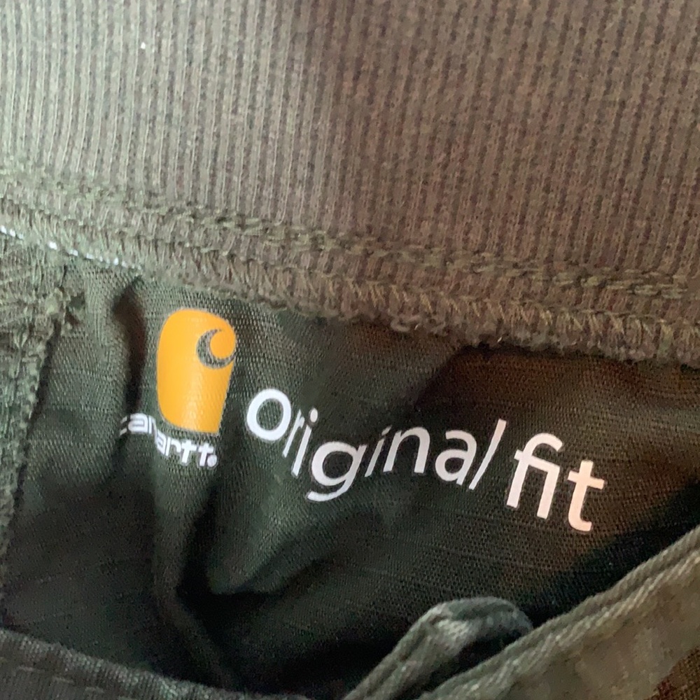 Carhartt Army Green Original Fit Shorts Women's Size 10 - Picture 5 of 7